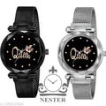 BROSEN Queen Dial Magnetic Strap Analog Watch Women&Girl's