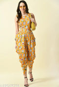 Dhoti jumpsuit, stylish jumpsuit, one piece dress, stylish dress, Digital print,