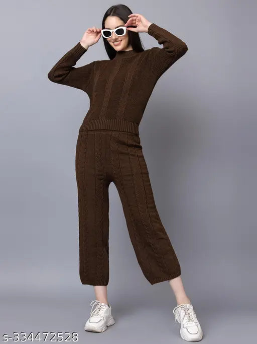 Woolen Winter Wear Tracksuit For Women