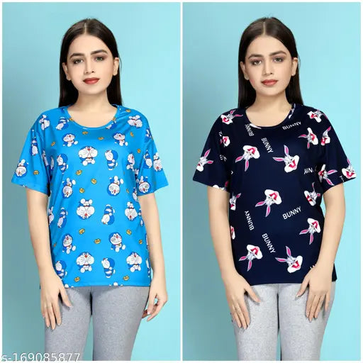 Stylish Printed T-Shirt for Women's