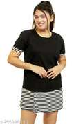 PINKSHELL Stripe Panel polo T-Shirts for Womens