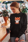 CUTE FOX WOMEN GRAPHIC PRINTED SWEATSHIRTS