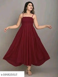 Bobbin Elastic Maxi Dress (Wine)