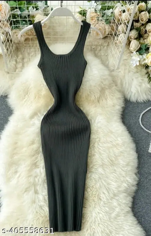 *STYLISH 2024 HIGH QUALITY LONG BODYCON SANDO DRESSSS*