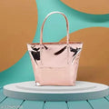 Women Handbag – Fashionable Shiny Black Shoulder Bag for Women