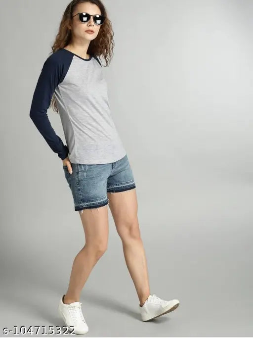 "Chic and Comfortable: Stylish Cotton T-shirt for Women and Girls!"