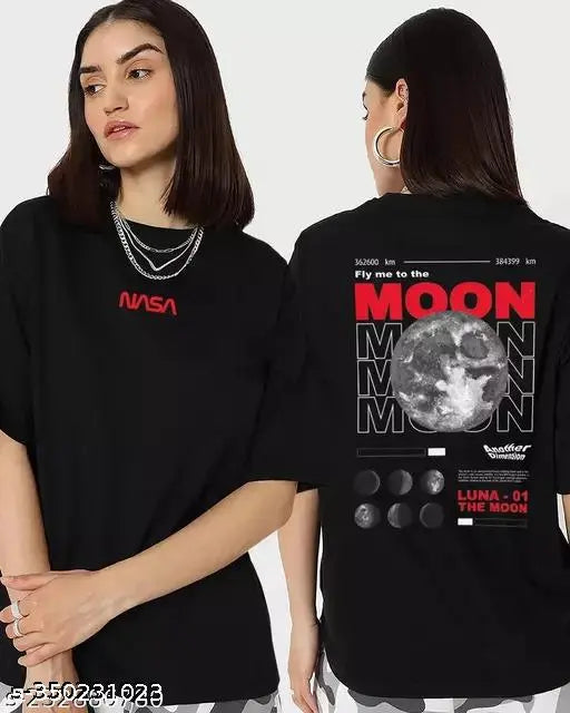 BLACK NASA OVERSIZE TSHIRT tshirts for women/ women tshirt/ womens tshirt/ tshirt/ t shirt/ Tshirt/ printed tshirt/ oversize tshirt/ oversize t shirt/ oversize tshirt for women