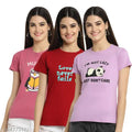 Women Regular Printed Cotton Tshirt Pack of 3