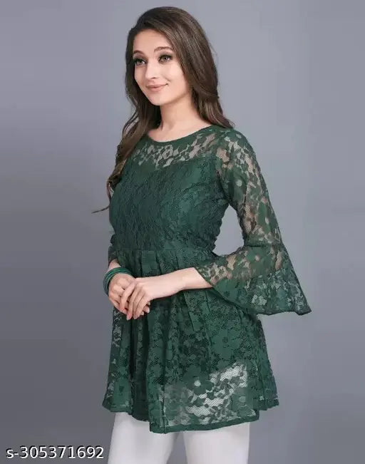 Fashionable lace layering Women Tops & Tunics