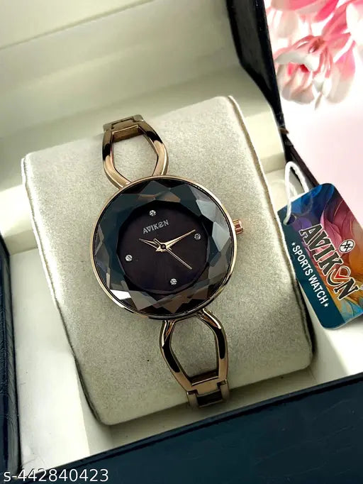 Trendy Brown Analog Watch For Women