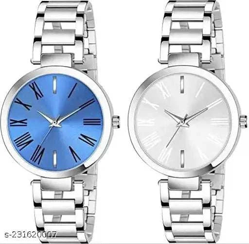 Elegant Watches for Women – Stainless Steel with Multicolor Dial