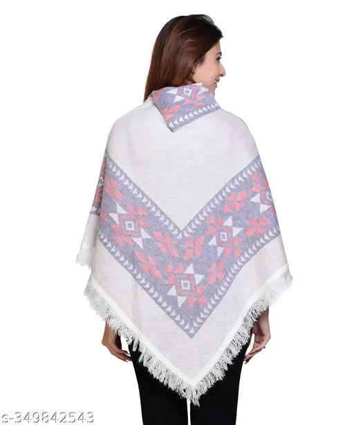 discoveryline women soft woolen poncho