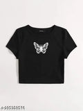 Crop Print Butterfly