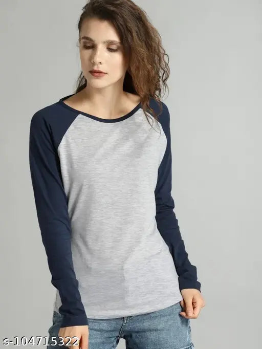 "Chic and Comfortable: Stylish Cotton T-shirt for Women and Girls!"