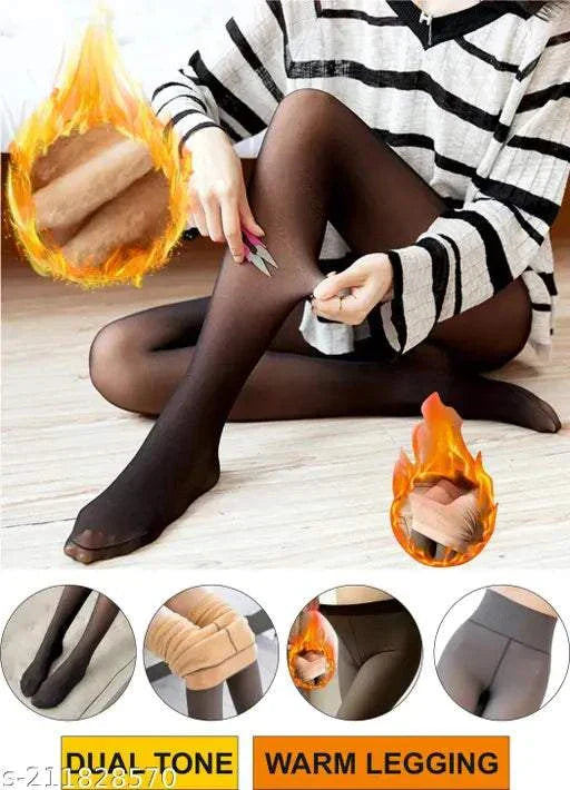 Fleece Warm Thermal Leggings – Perfect for Cold Weather