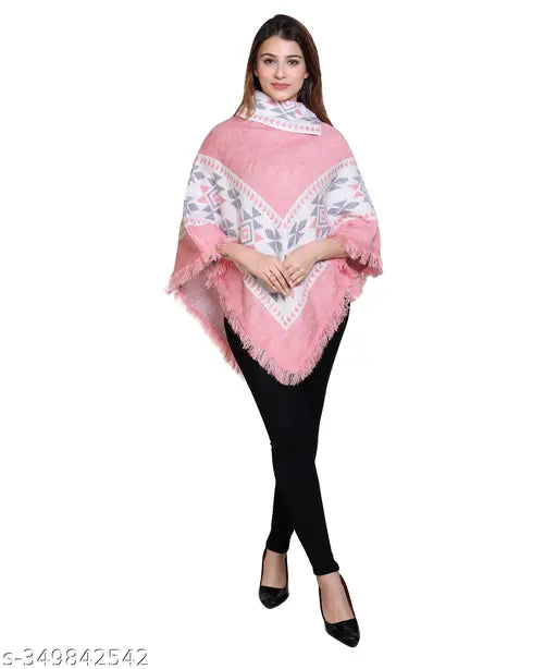 discoveryline women soft woolen poncho