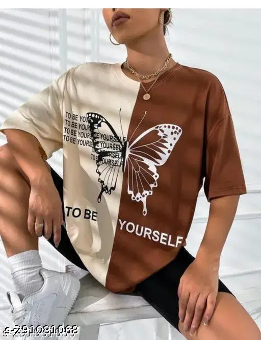 DHOISE TSHIRT FOR BUTTERFLY PATTERN