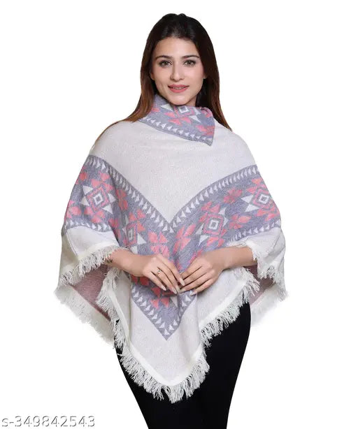 discoveryline women soft woolen poncho