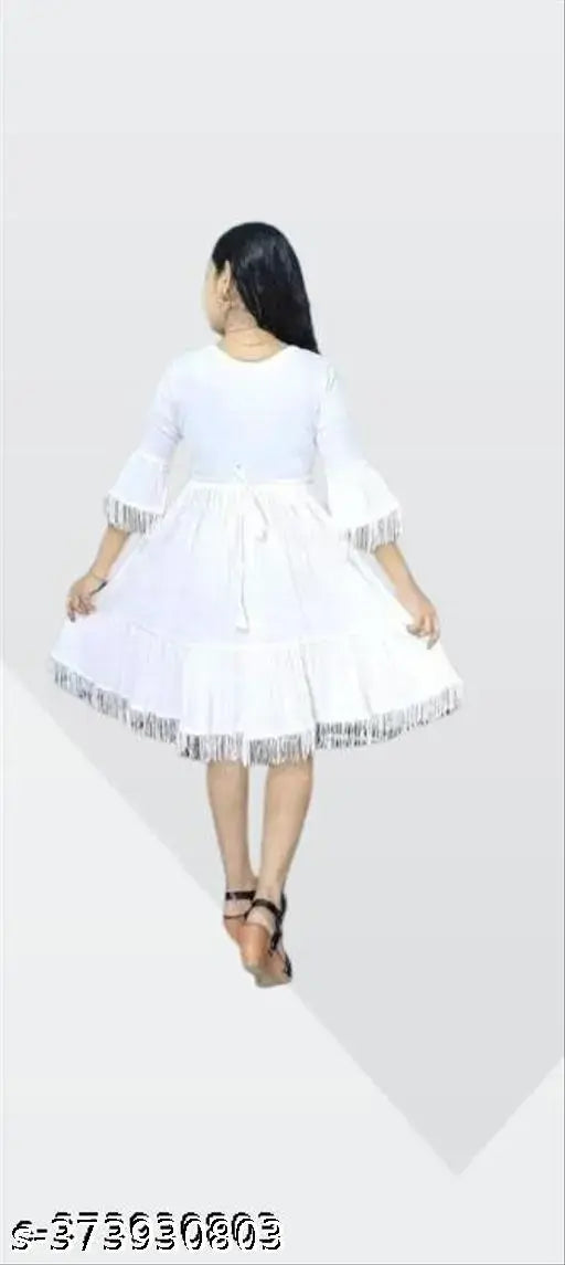 WHITE SHORT DELTA FROCK